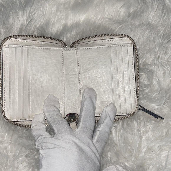 Dooney & Bourke Saffiano Small Zip Around Wallet - Off White used condition - Picture 5 of 13